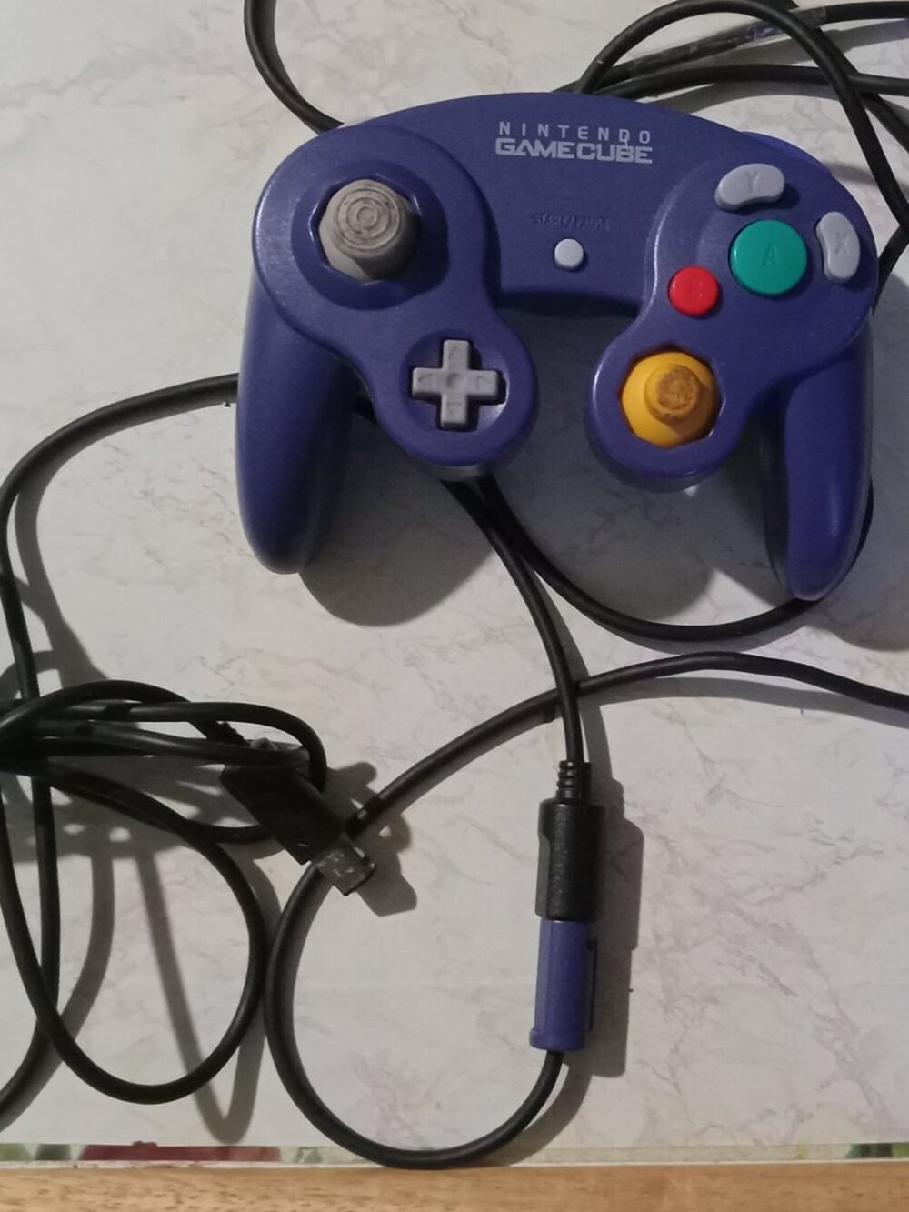 Gamecube Bundle 6' ControlIer Extension + Indigo OEM Purple Controller